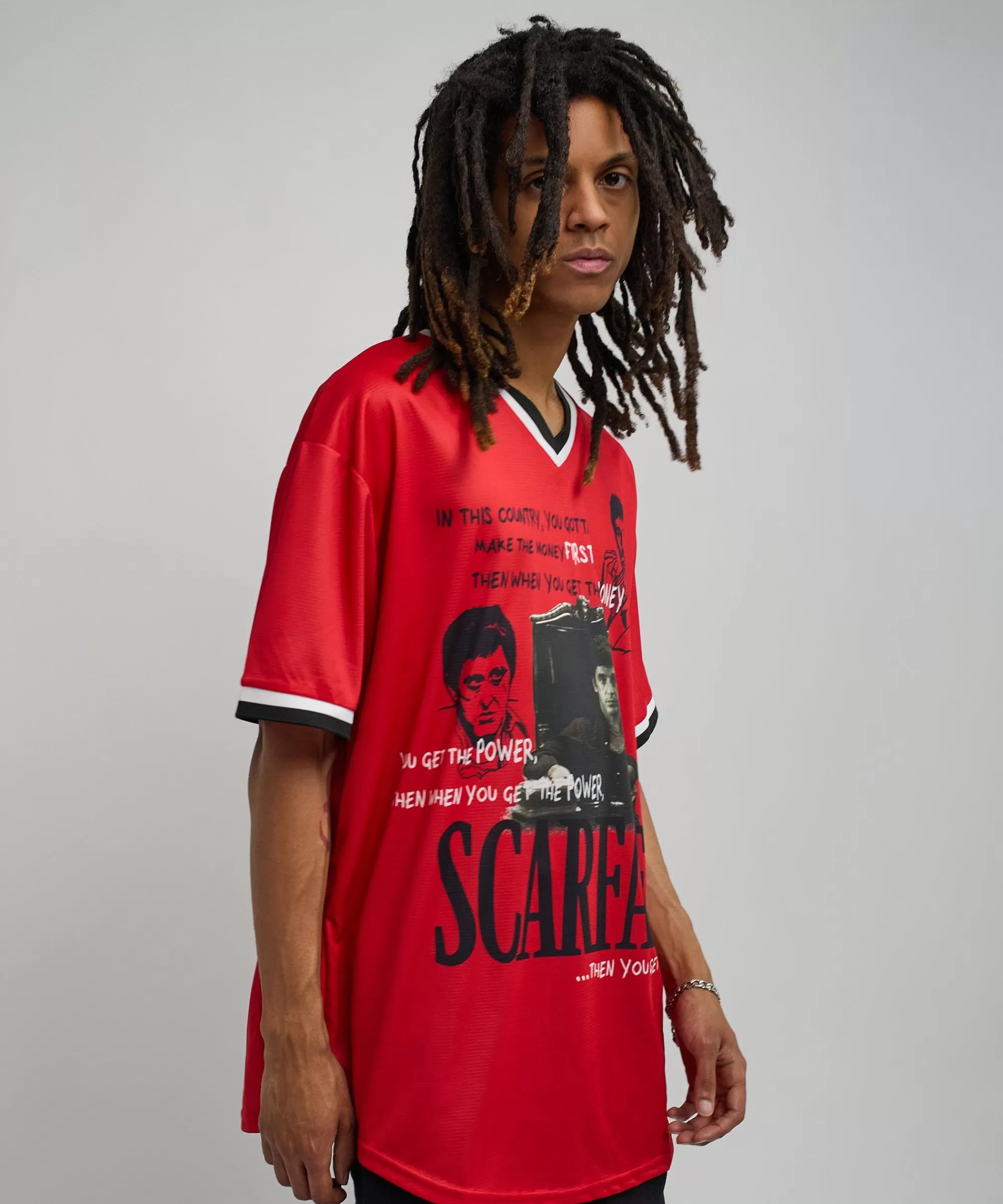 Flash Sale Scarface™ Baseball Jersey - Red Jerseys