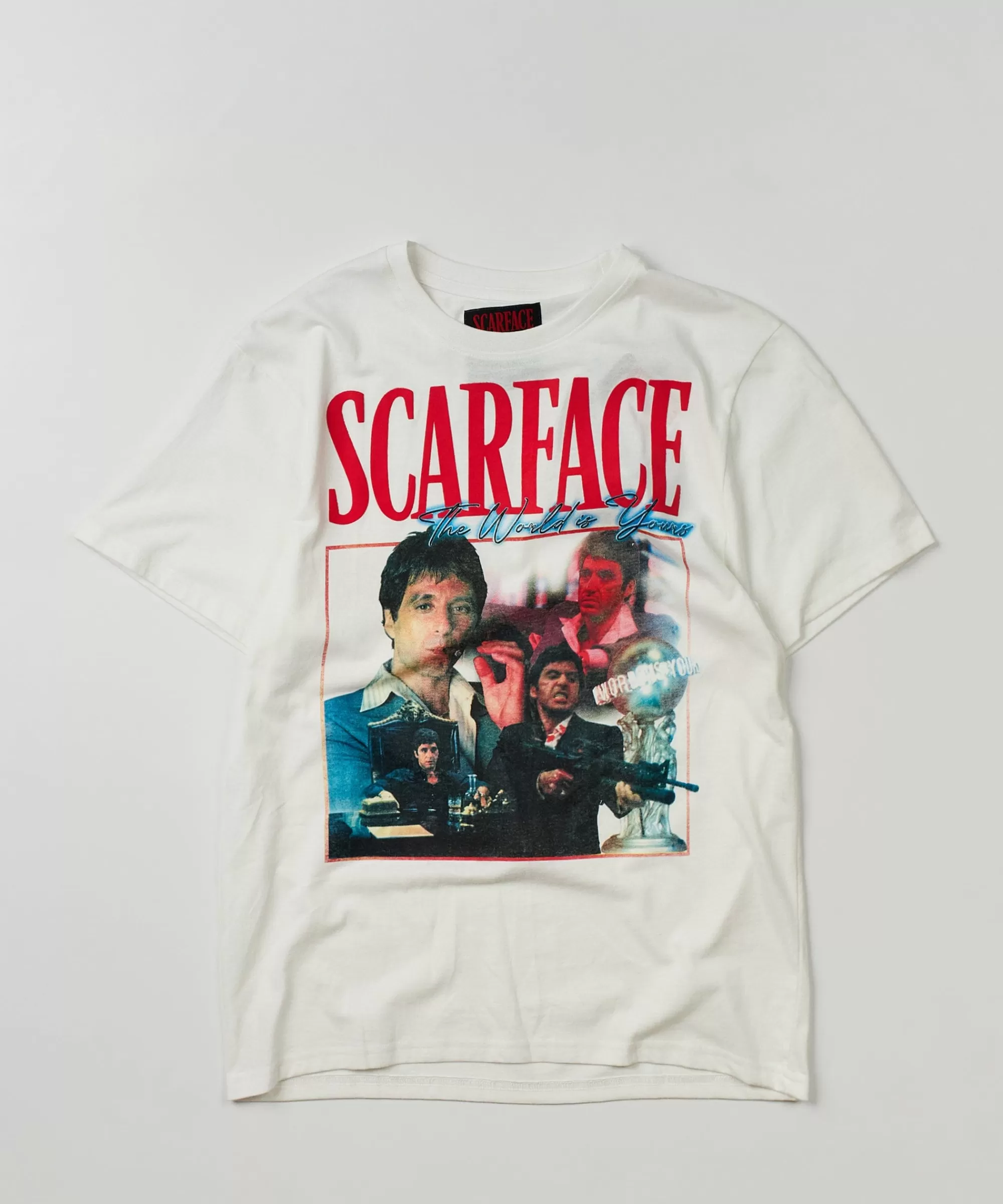 Cheap Scarface™ Box Short Sleeve Tee - White Graphic Tees