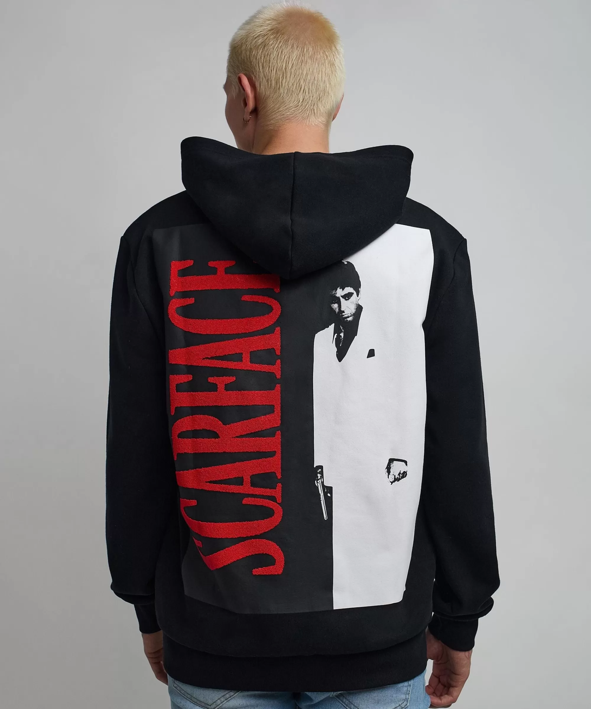 Online Scarface Classic Caviar Back Print Hoodie - Black Hoodies | Hoodies