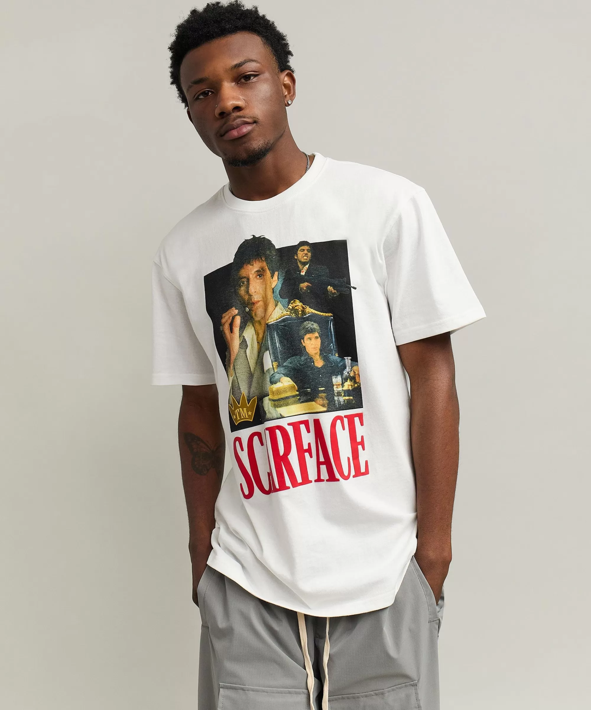 Discount Scarface™ Collage Tee - White Graphic Tees