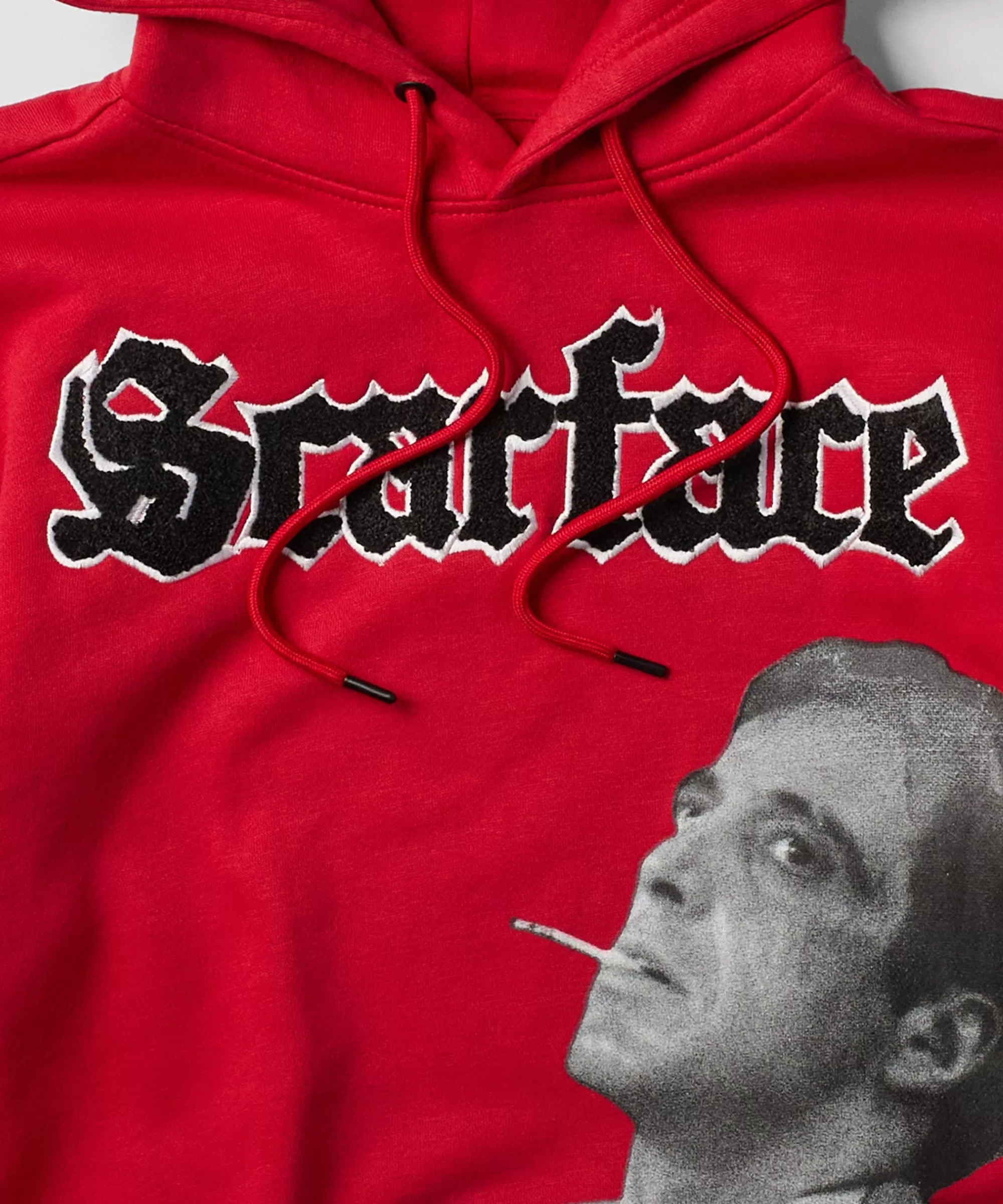 Cheap Scarface Old English Chenille Hoodie - Red Hoodies | Hoodies