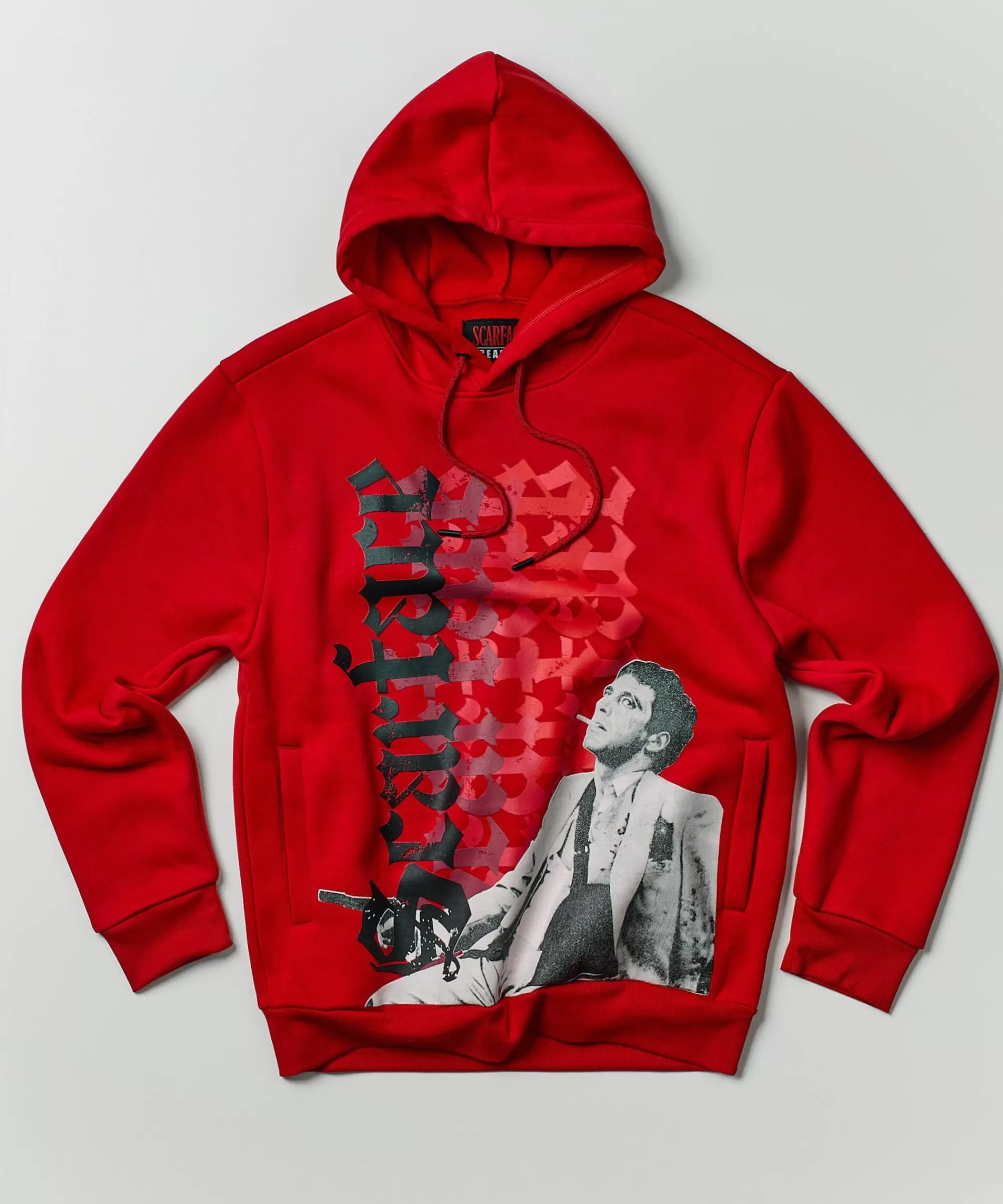 Online Scarface Old English Hoodie - Red Hoodies | Hoodies