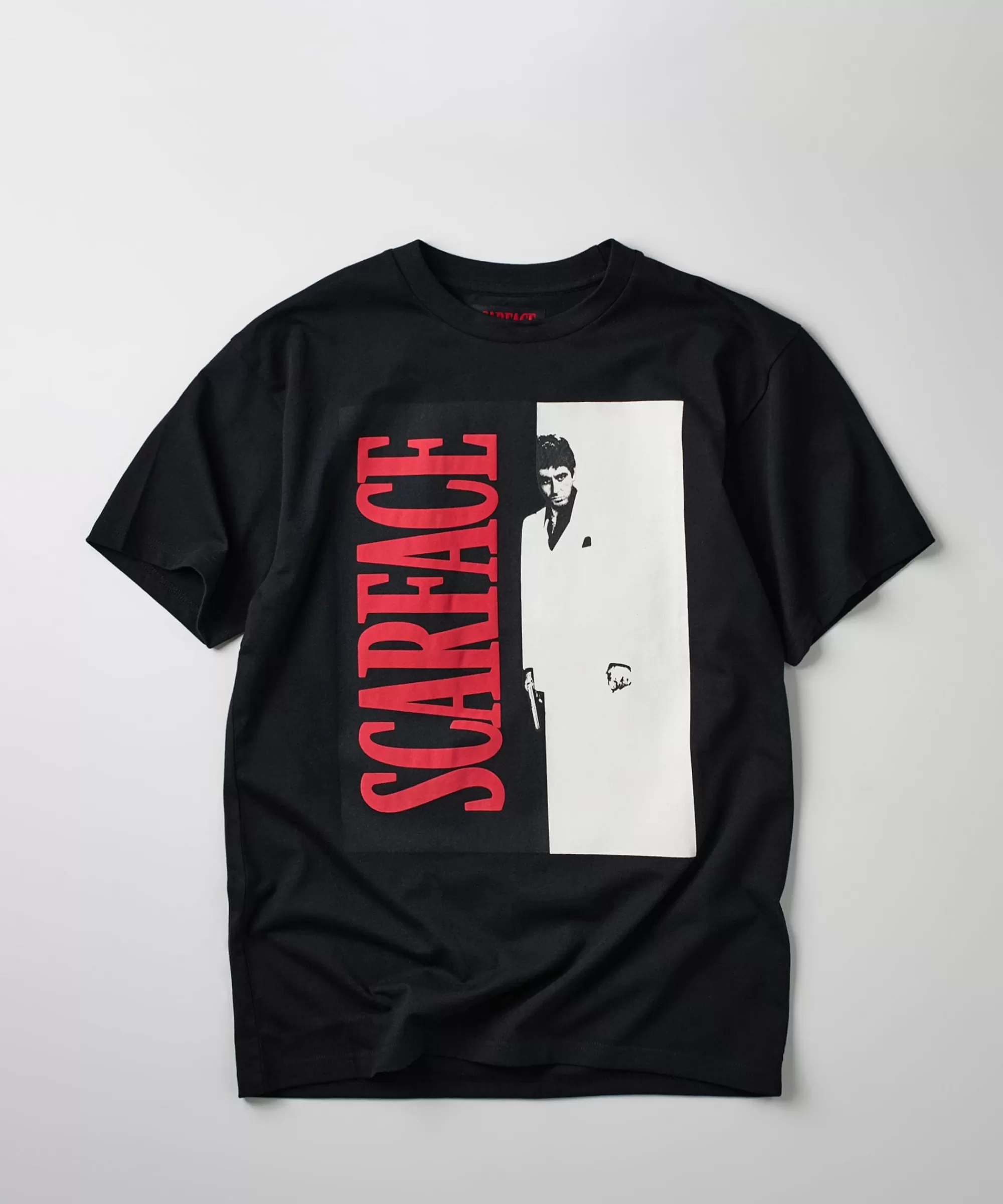 Flash Sale Scarface Split Short Sleeve Tee - Black Graphic Tees