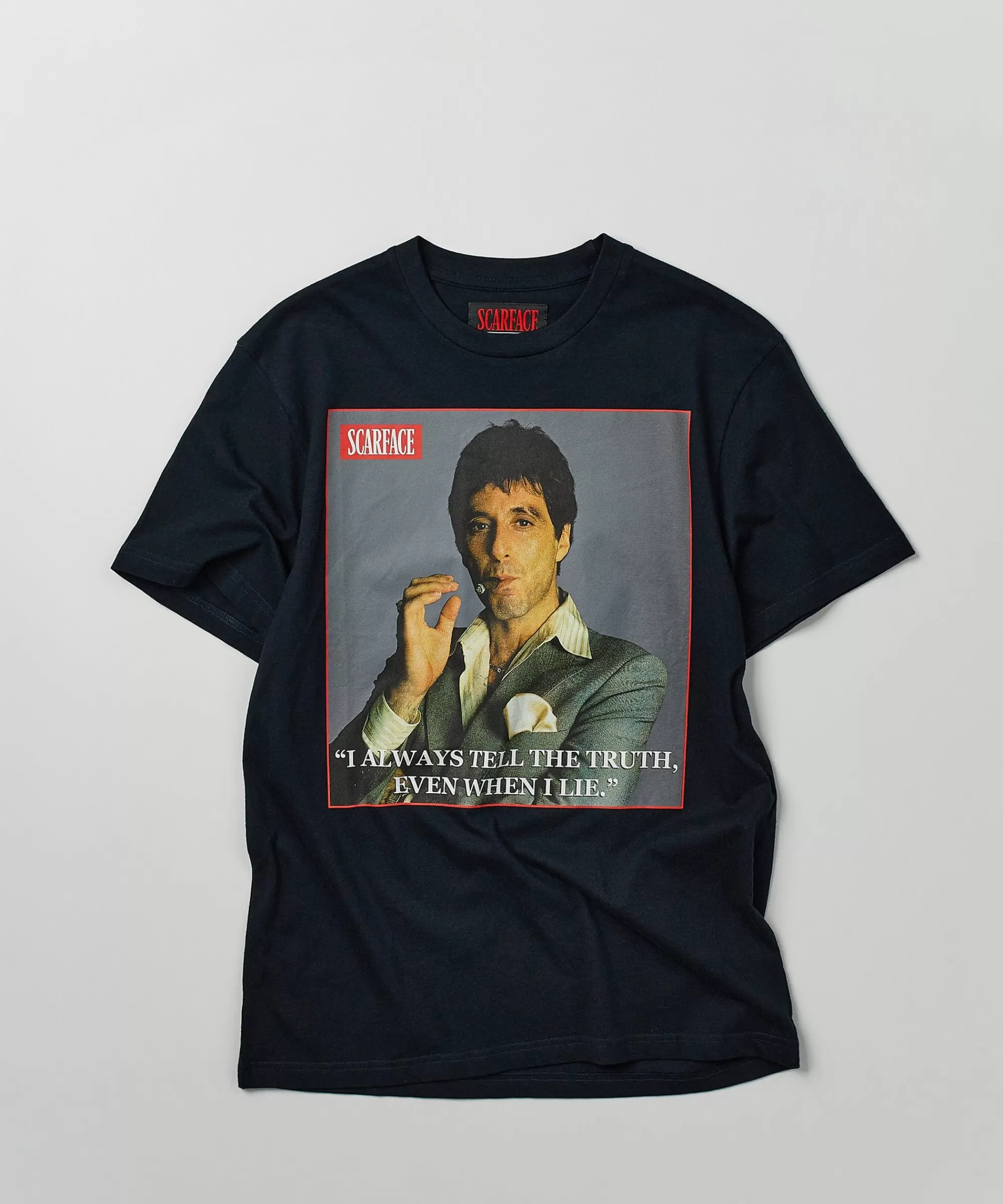 Cheap Scarface Truth Short Sleeve Tee - Black Graphic Tees