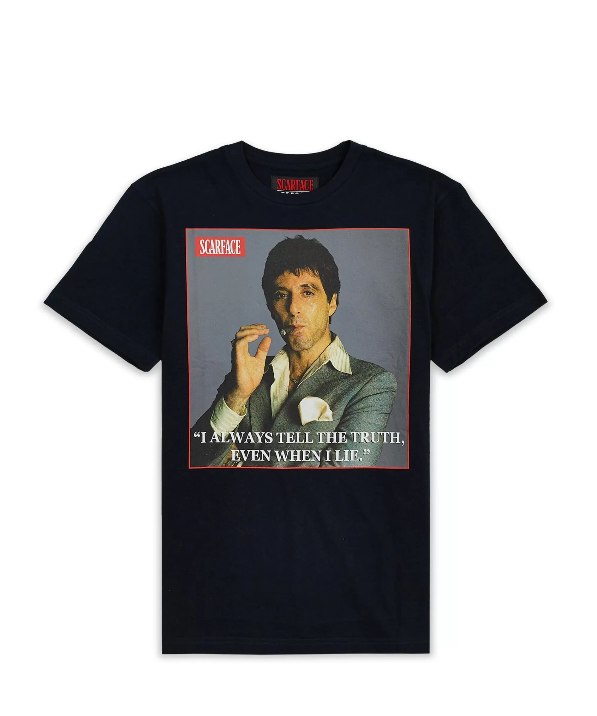 Cheap Scarface Truth Short Sleeve Tee - Black Graphic Tees