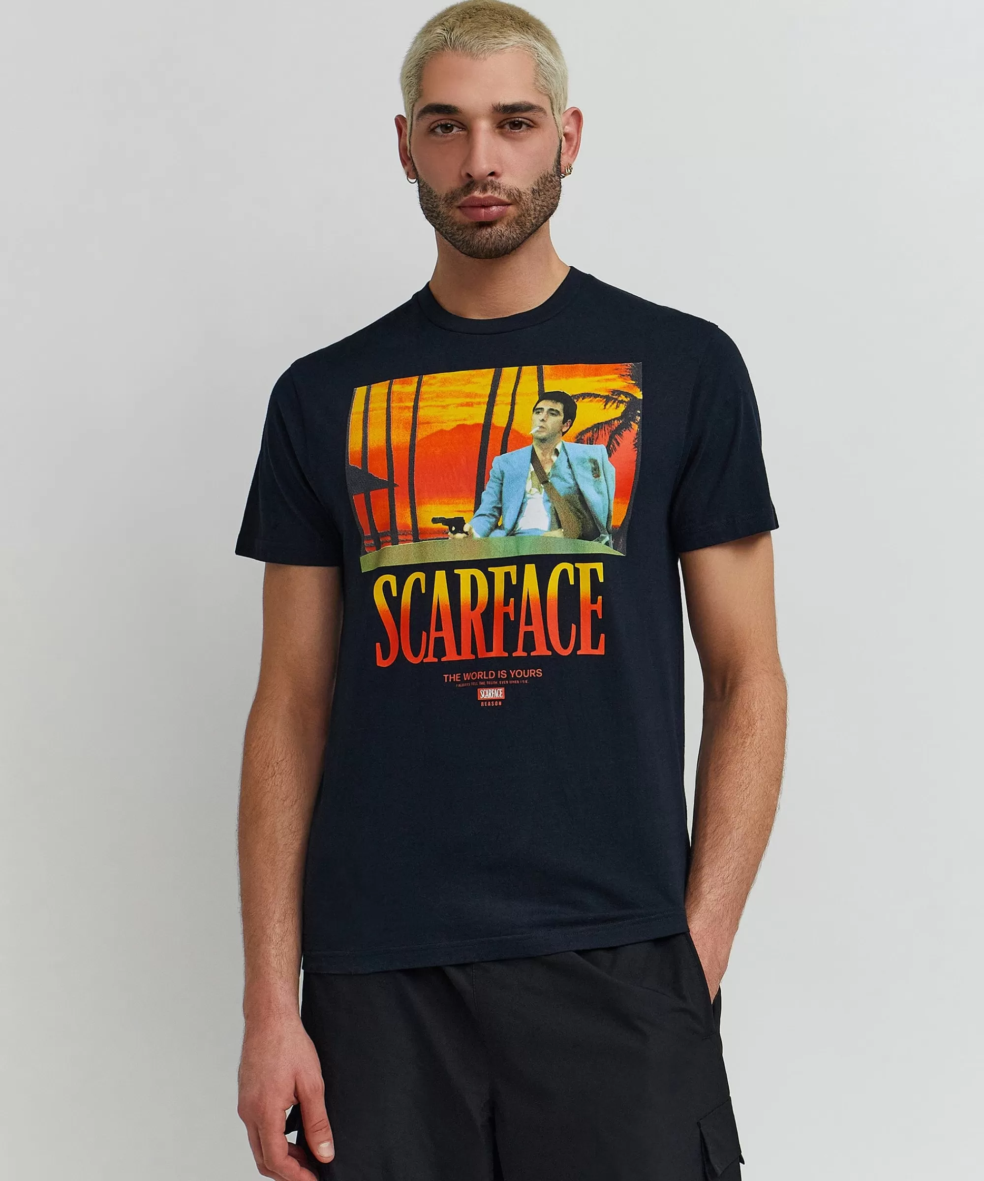 Shop Scarface World Is Yours Short Sleeve Tee - Black Graphic Tees