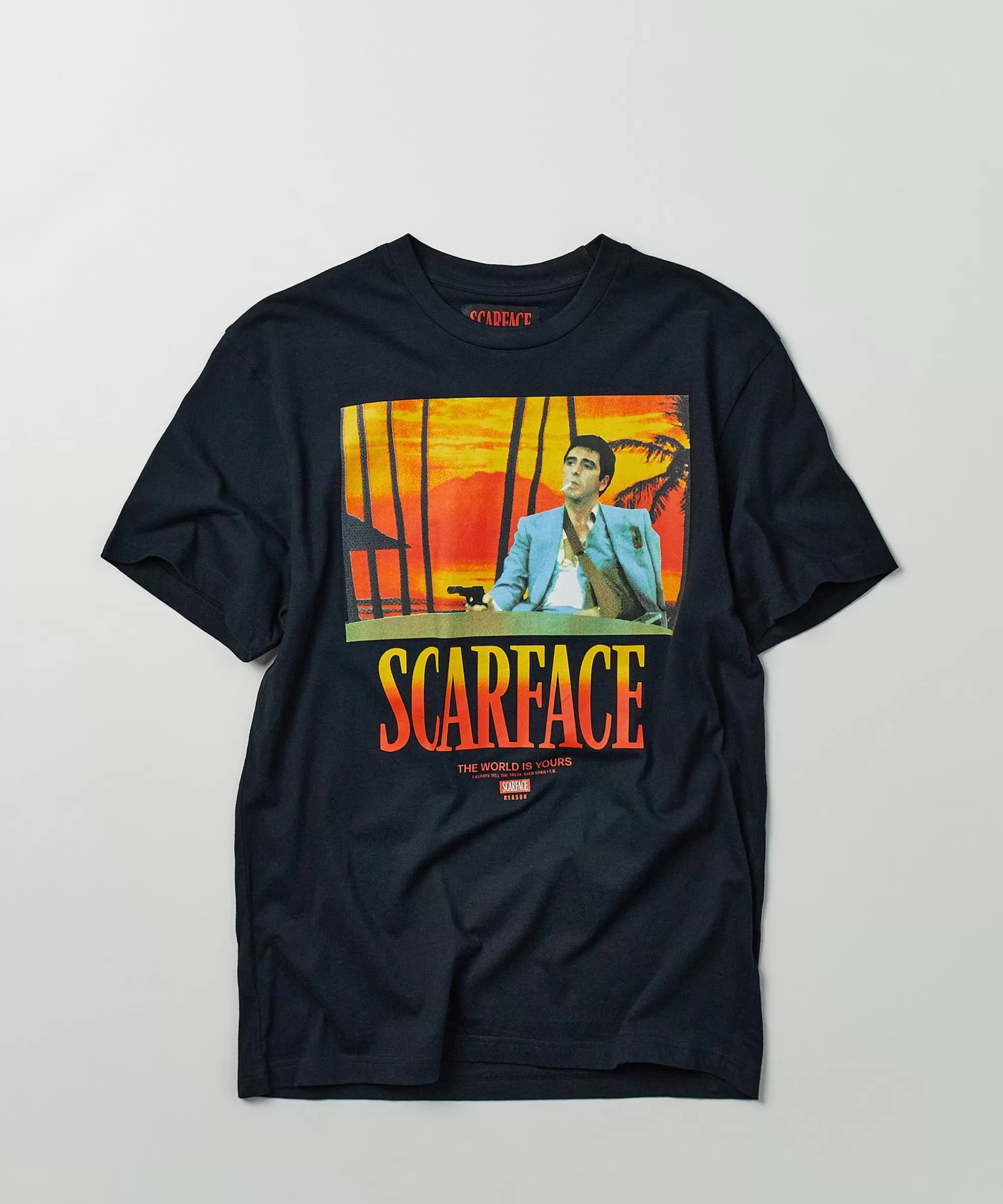 Shop Scarface World Is Yours Short Sleeve Tee - Black Graphic Tees