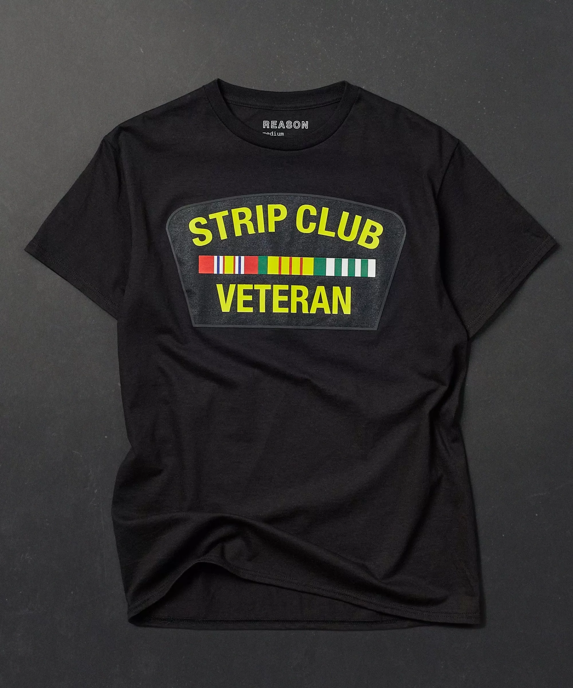 Hot Strip Club Veteran Short Sleeve Tee - Black Graphic Tees