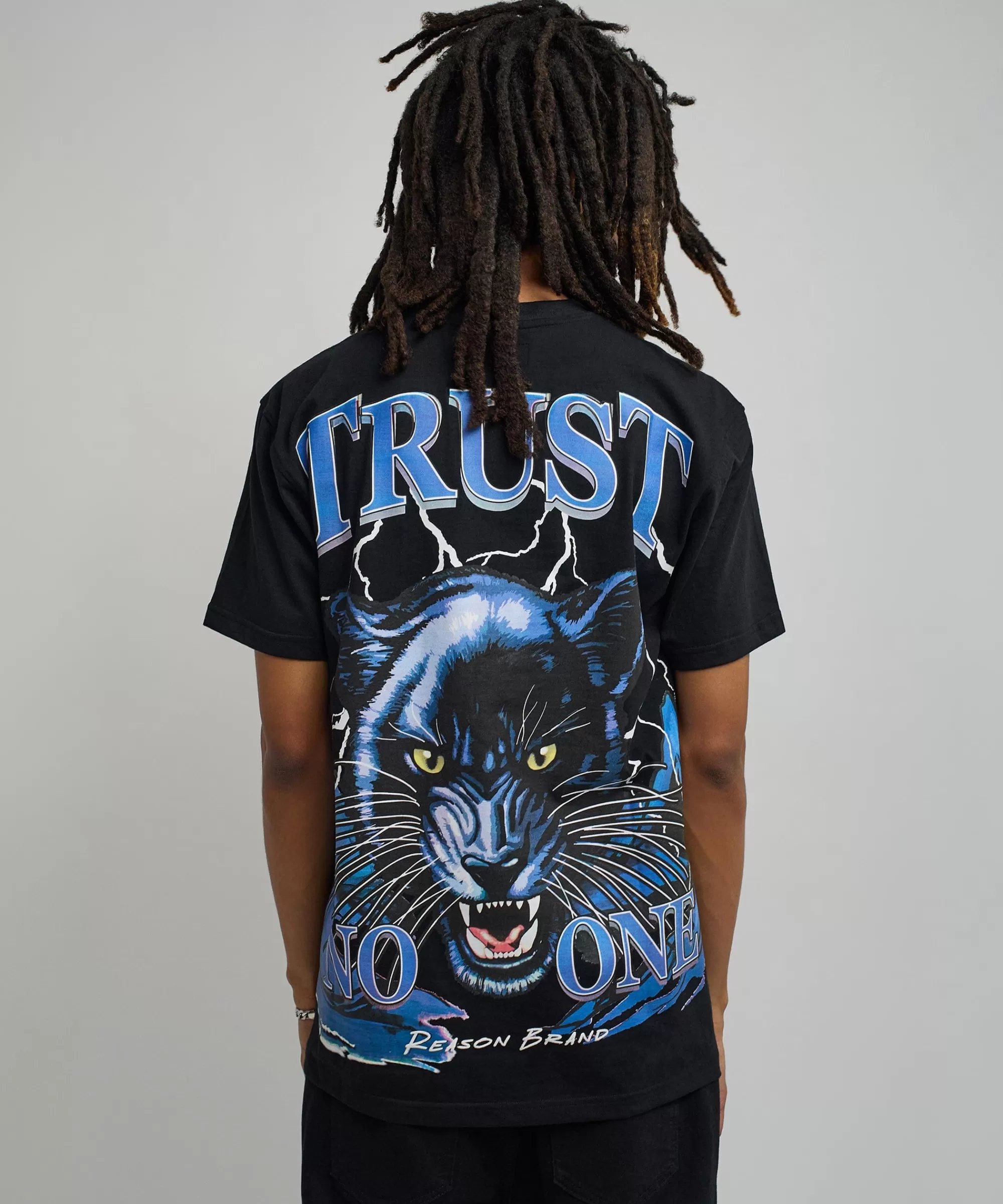 Cheap Trust No One Oversized Short Sleeve Tee - Black Oversized Tees | Graphic Tees