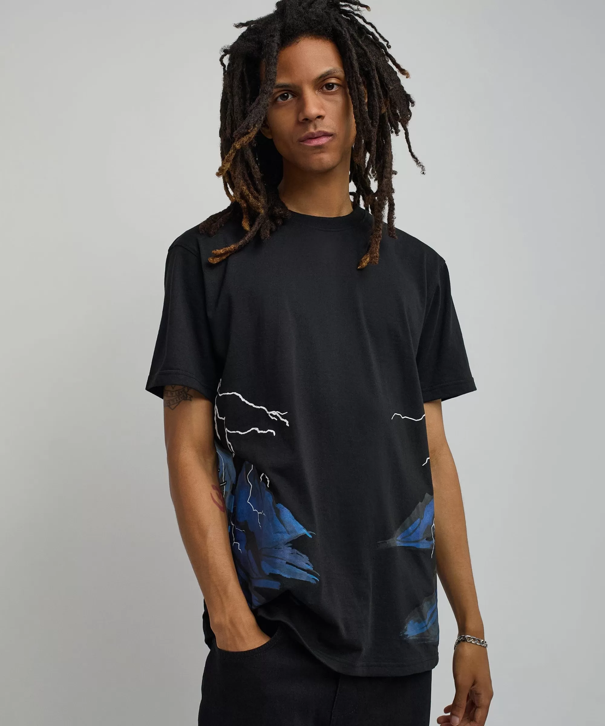 Cheap Trust No One Oversized Short Sleeve Tee - Black Oversized Tees | Graphic Tees