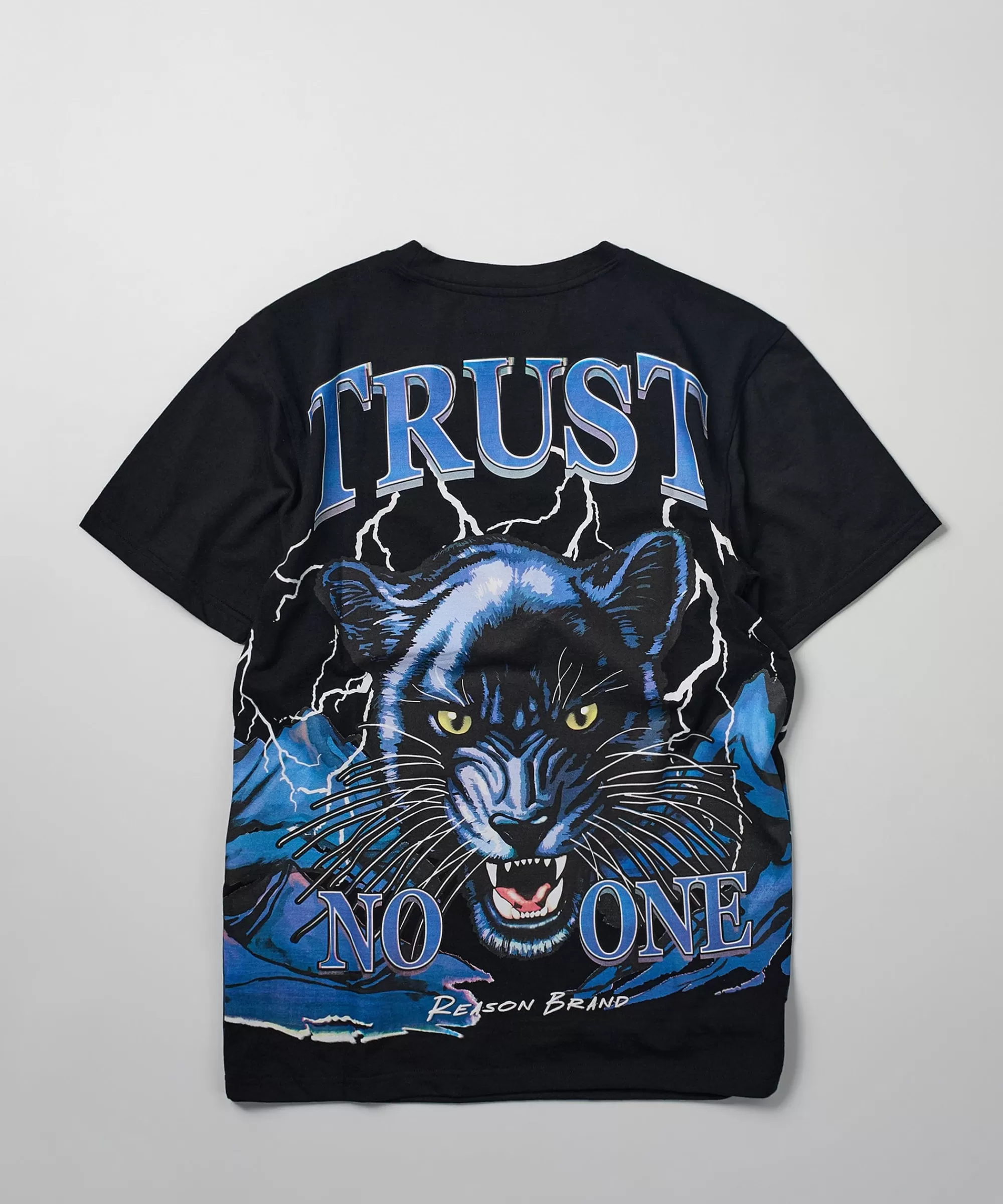 Cheap Trust No One Oversized Short Sleeve Tee - Black Oversized Tees | Graphic Tees