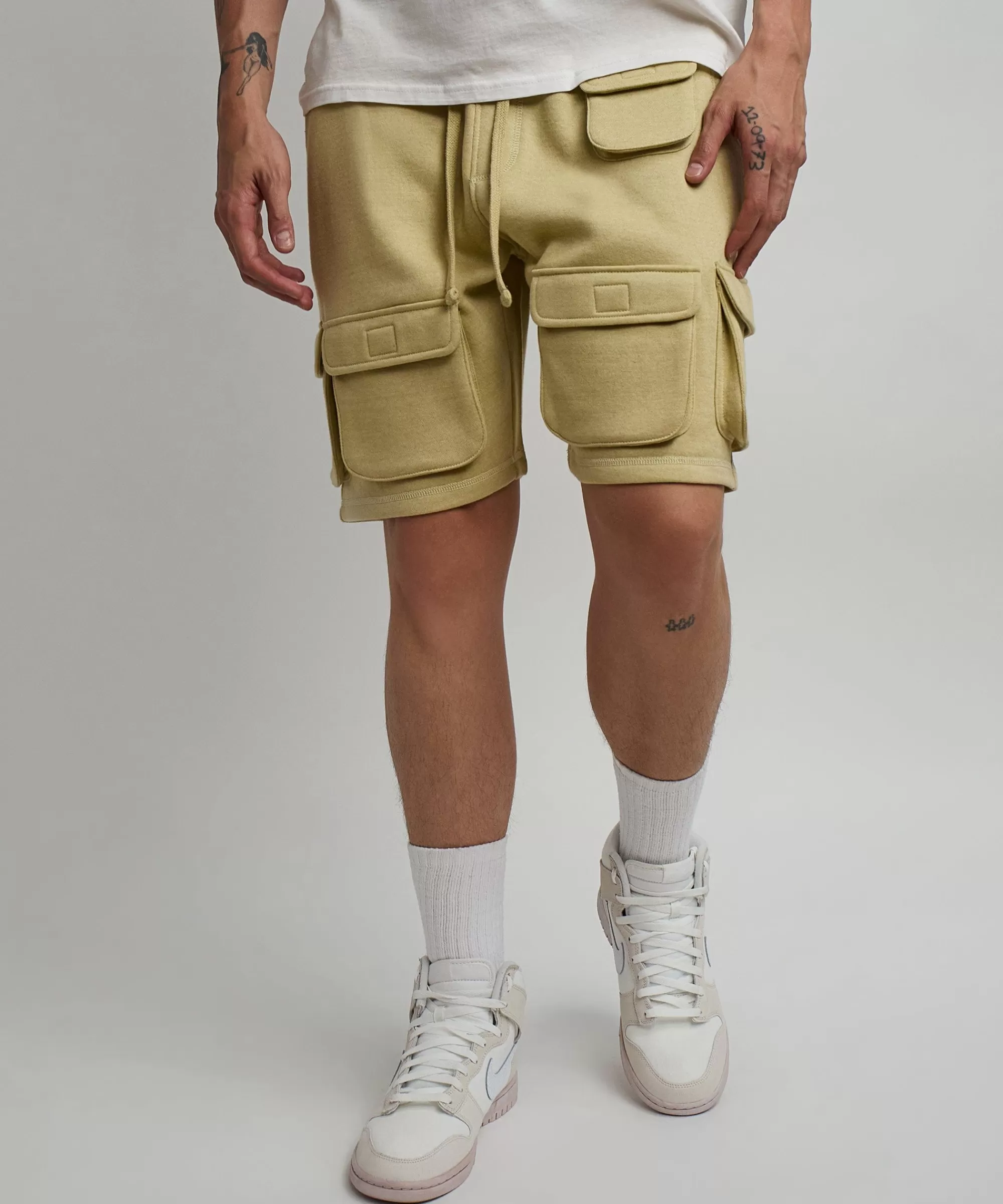 Clearance Whitecloud Cargo Fleece Shorts - Khaki Shop All Bottoms | Shorts