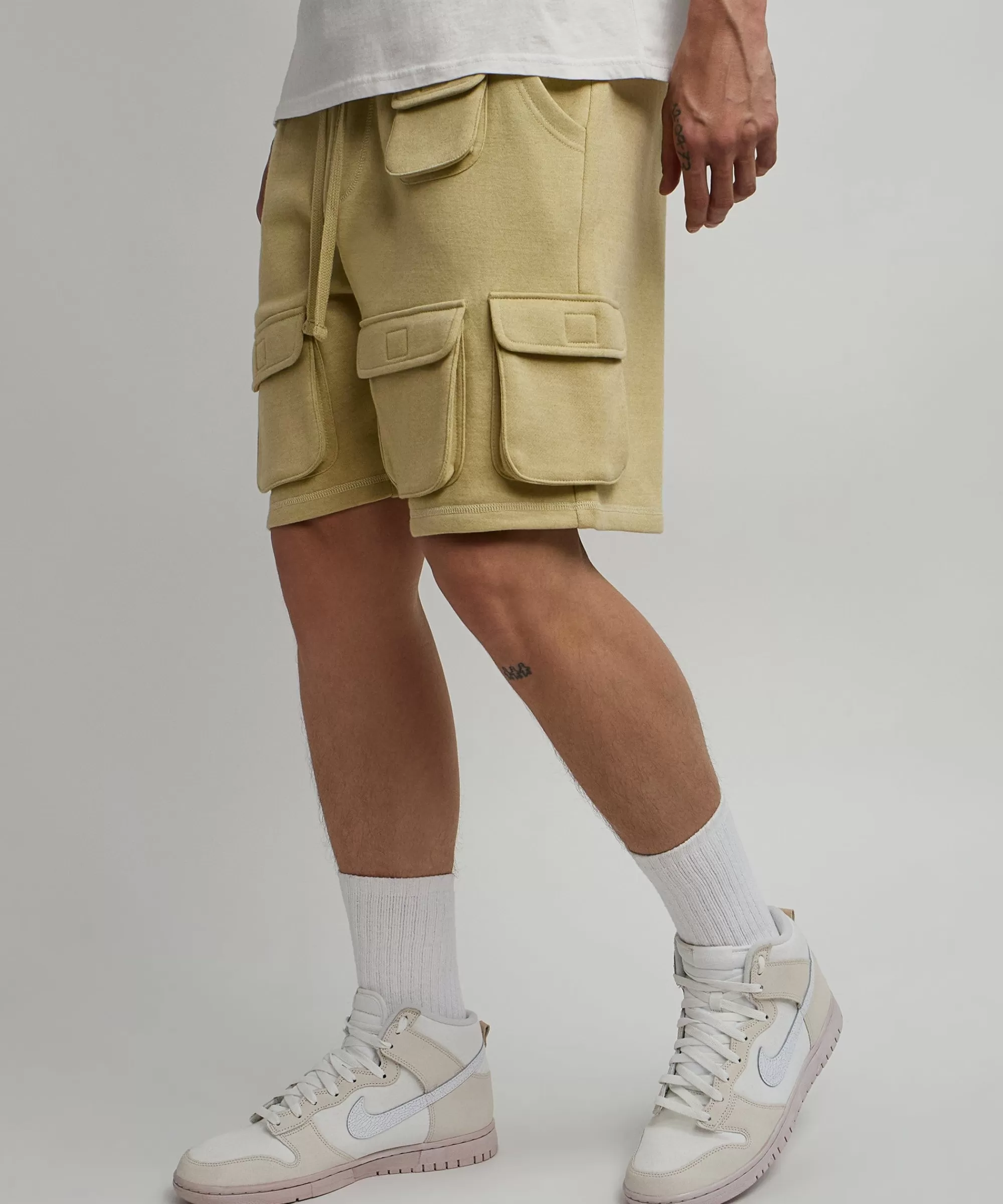 Clearance Whitecloud Cargo Fleece Shorts - Khaki Shop All Bottoms | Shorts