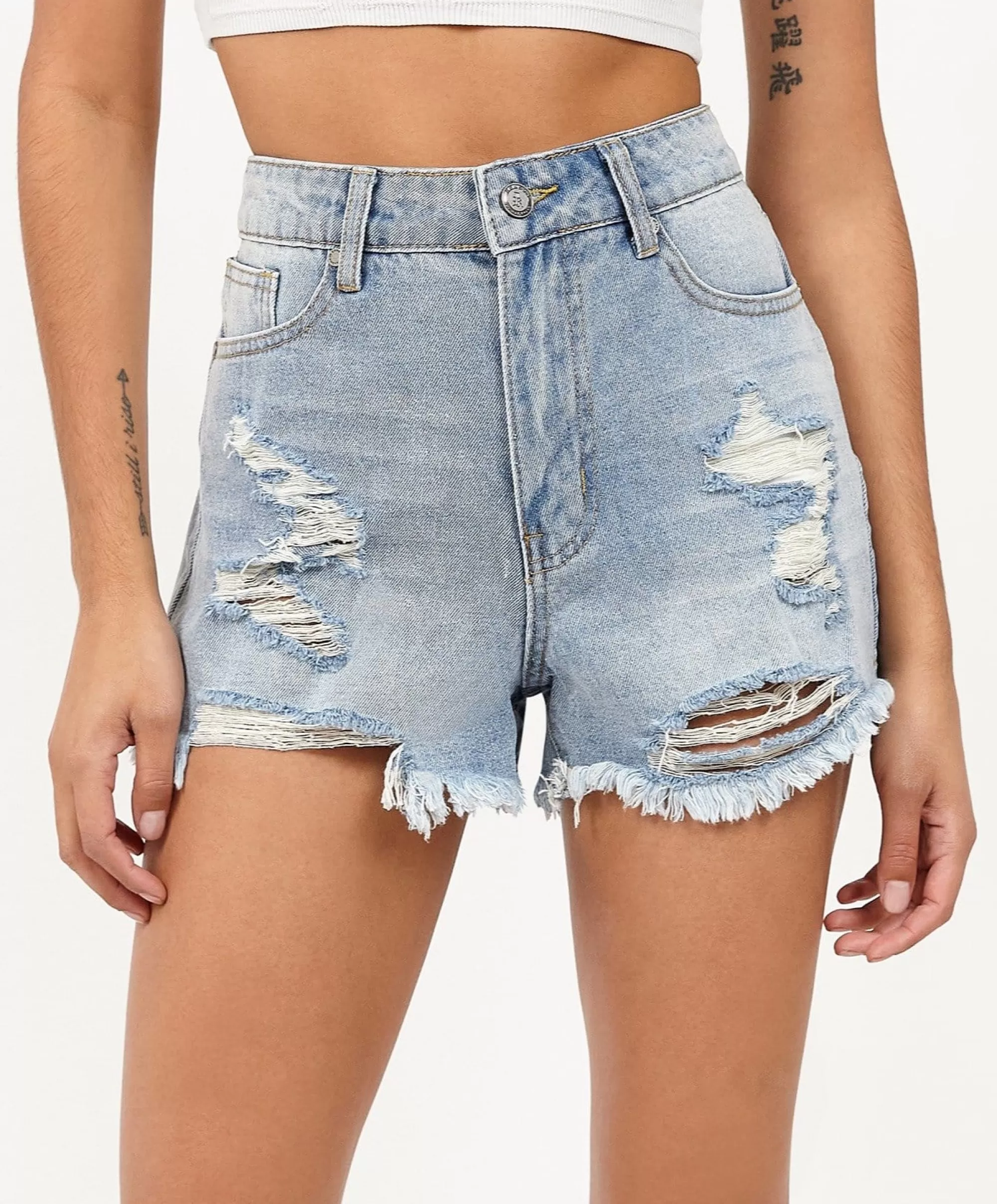 Hot Womens Ella Denim Shorts Denim | Shop All Bottoms