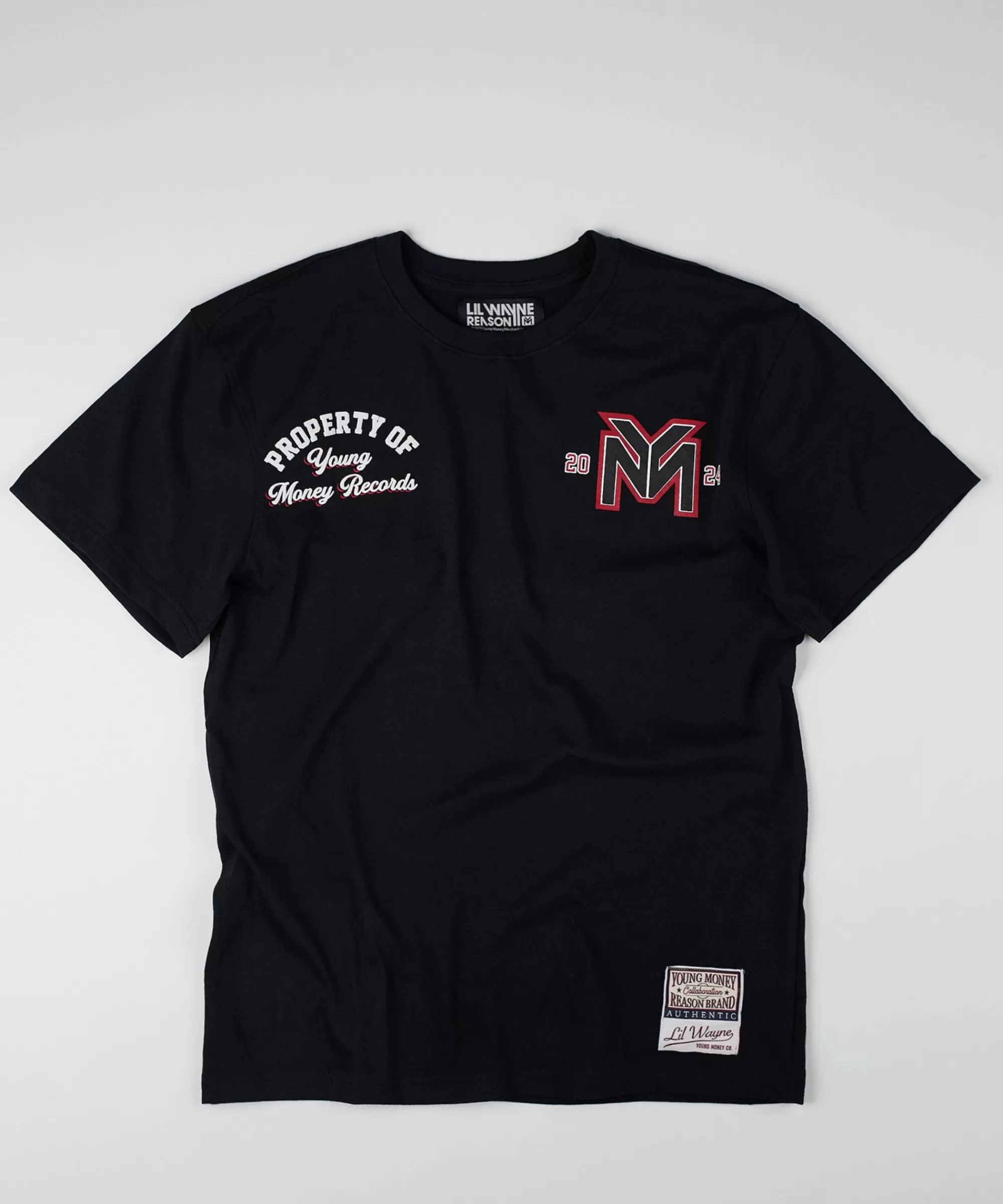 Discount Young Money Records Short Sleeve Tee - Black Graphic Tees
