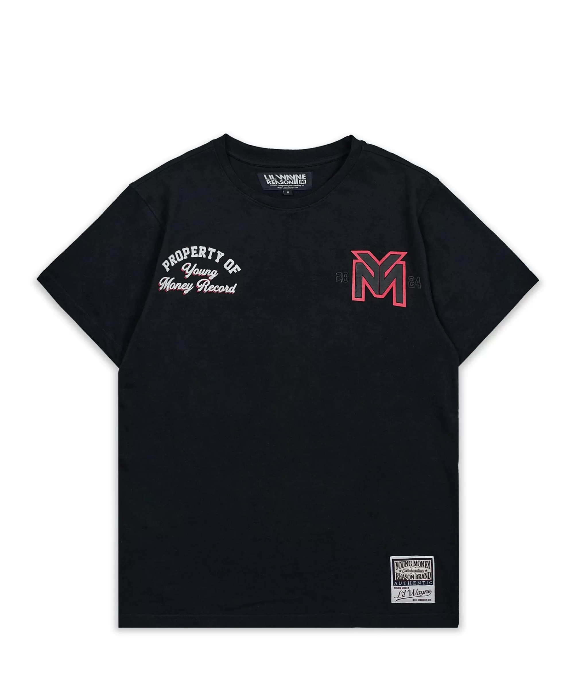 Discount Young Money Records Short Sleeve Tee - Black Graphic Tees