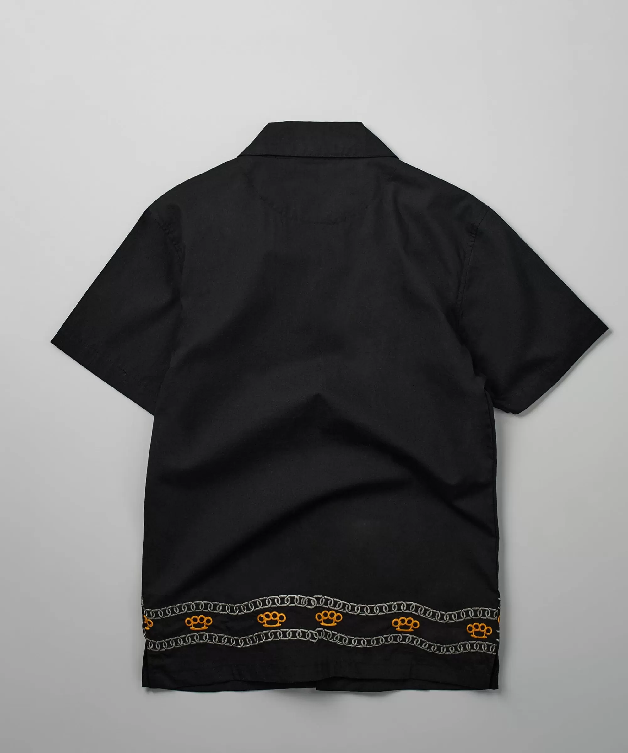 Shop Yuma Embroidery Shirt - Black Button Downs